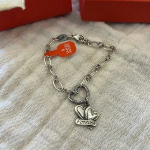 James Avery Changeable Heart Charm Bracelet and ‘Forever’ Heart Charm